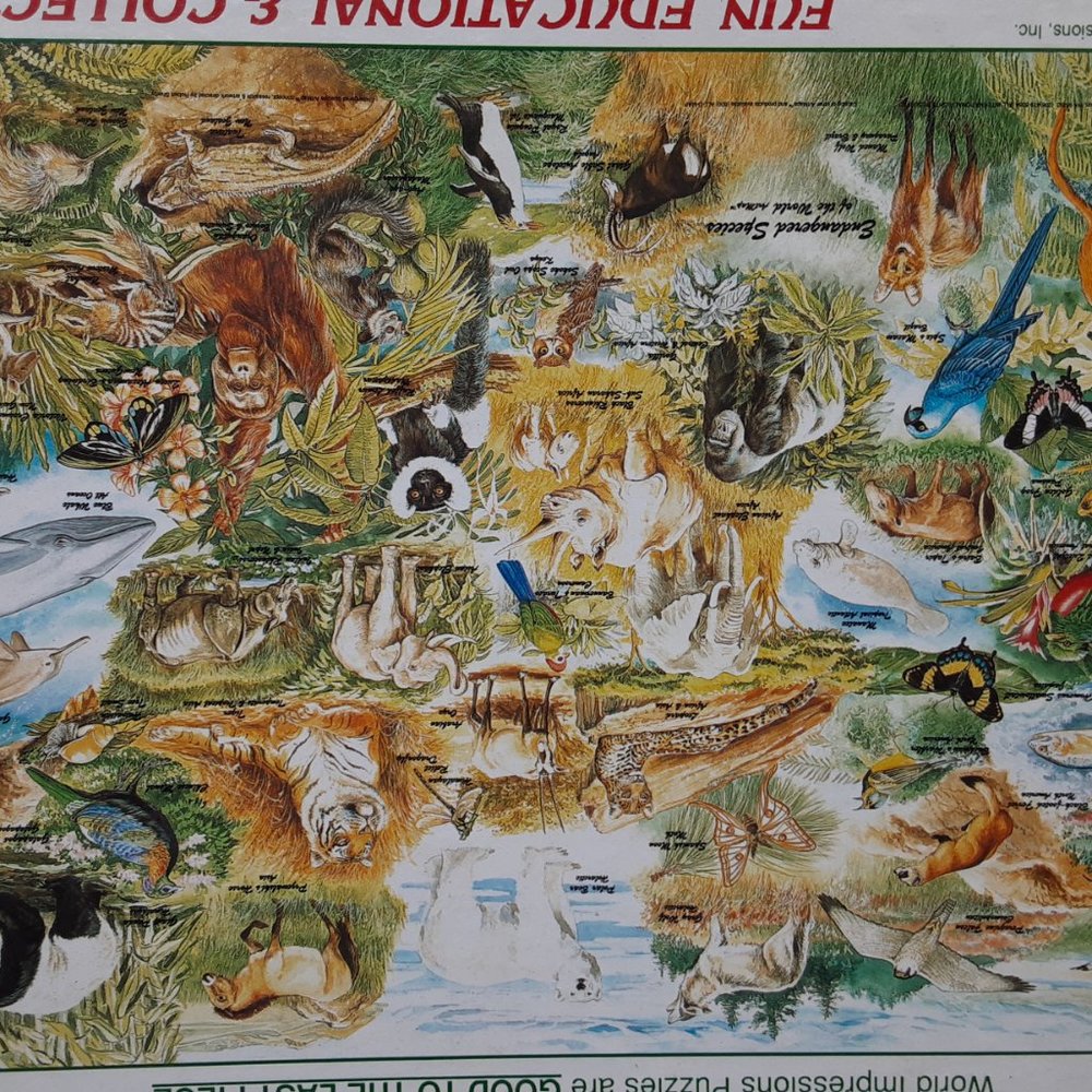 Endangered Species ArtMap 550pcs. Sealed Rare - Picture 4 of 5